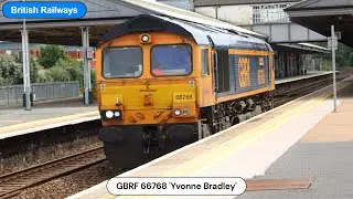 GBRF 66768 with 3 tones at Newton Abbot.