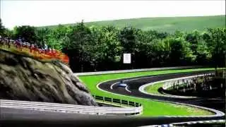 Honda S2000 GT1 Turbo (chrome) vs. Honda S2000 GT1 Turbo (white) and Mitsubishi Evo CT230R