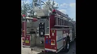 2001 Pierce Dash Ladder 55 Fire Truck Lot#112