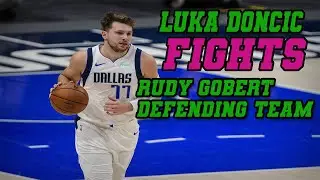 Luka Doncic fights rudy gobert for defending his teammates | April 6 2021