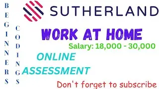 Sutherland Online Assessment | Beginners Codings