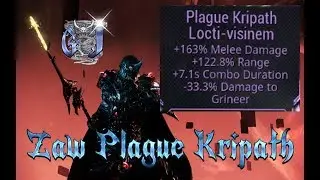 Warframe - Zaw Plague Kripath - Insane Riven Build 