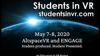 Students in VR Conference -  Day 2 - Michael with Abby & Holly Smithson