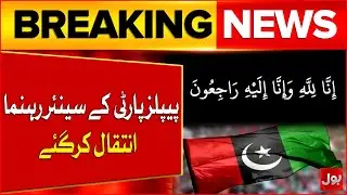 PPP Senior Leader & Former Punjab CM Manzoor Wattoo Dies at 95 | Breaking News