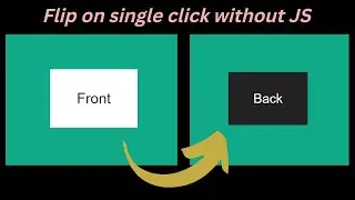 Flip on Single Click Without JS | HTML | CSS | #futureexam | futureexam