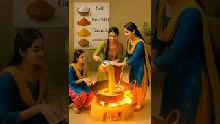Tiny ladies making giant Bitter gourd #miniaturefood #miniatureart #aivideo #ai