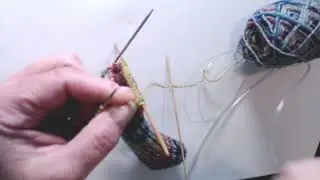 Sock knitting: decreases on the gusset
