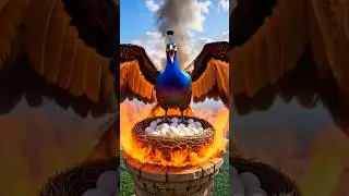 This Peacock Flew to the Sky to Save Earth 🌍 | Emotional AI Story #shorts #youtube #trending