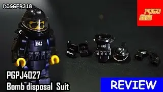 Lego Bomb disposal  Suit Pogo Bootleg PGPJ4027 Review 4K