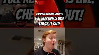 FULL REACTION IS LIVE! CHECK IT OUT! #jurassicworld #trailer #reaction #fyp #foryou #foryoupage