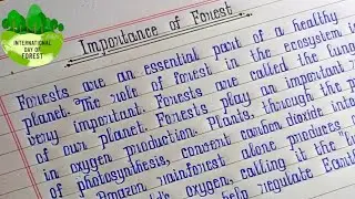 Essay on Importance of Forest in English | Paragraph on Importance of Forest | BMB Education