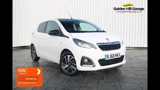 2019 PEUGEOT 108 1.0 ALLURE 5DR Manual For Sale@Golden Hill Garage, Leyland.