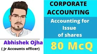 McQ on Accounting for Issue of shares : JVVNL Junior Accountant || Test Series for JVVNL Junior Acco