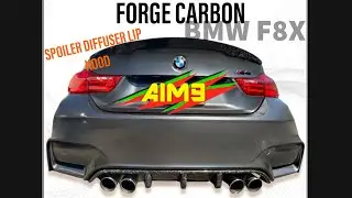 BMW F8X M4/M3 FORGE CARBON Diffuser Spoiler Side Step extensions Front lip Hood Bonnet