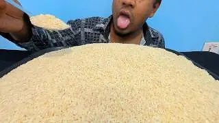ASMR RAW RICE EATING || RAW RICE MUKBANG | RAW RICE | EATING RAW RICE