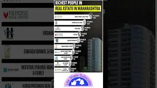 Top Richest Real estate Developer in Maharashtra #lodha #macrotech #stockmarket #shortfeed #bseindia