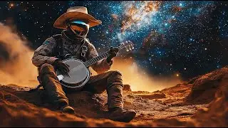 Cosmic Astronaut Banjo | Galactic Blues Ambient Music