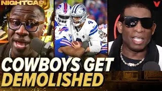 Unc, Ocho & Coach Prime react to Cowboys getting ROCKED by Bills | Nightcap