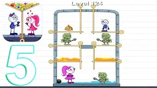 Pencil Boy Pull The Pin Gameplay Walkthrough Part 5 Level 106-130 (IOS/Android)