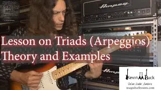 Guitar Lesson on Playing Triads and Arpeggio Inversions. (Examples With Tab!)