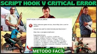 GTA 5  Script Hook V Critical Error - Resolvido!
