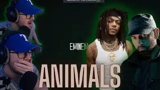 THE BARS!!! JID - Animals (Pt.1) ft. Eminem (Official Lyric Video) - REACTION VIDEO