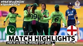 Pakistan W Vs England W 16th Match World Cup 2025 Highlights | PAK W vs ENG W Highlights 2025