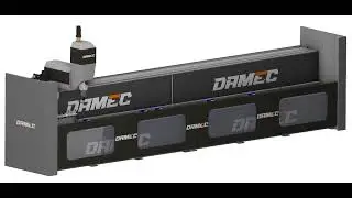 DAMEC 6003 3ax - Usinagem de Esquadrias #3axis #3axiscnc #esquadriasdealuminio #esquadrias