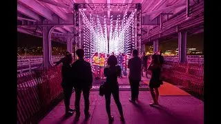 SquidSoup Lighting Exhibit at Veteran's Memorial Bridge Tour