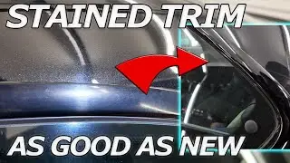 OLD FADED TRIMS LOOK LIKE NEW IN SECONDS! High-Gloss Black Trim Restoration