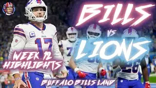 BILLS VS LIONS Week 12 2022 - Thanksgiving Josh Allen & Co Win in Detroit - Buffalo Bills Highlights