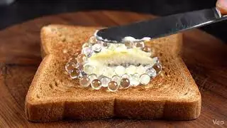 Realistic bread spread ASMR video