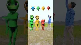 Red,, yellow & green joker vs me correct head matching new game - funny magical video. #shorts