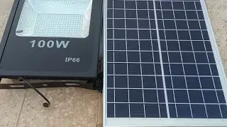 How to install Solar Panel Power 100w V12 Solar panel 30 w