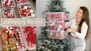 January Reset | Cozy Christmas Clean Up & Slow Living at Home