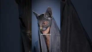 I made a Sphynx cat inspired mask #cosplay #sculpting
