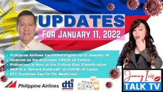 Philippines - Critical Risk Level for COVID19 | PAL Cancelled Flights Until January 16, 2022 | Jan11