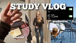 STUDY VLOG/ weekend, nowe paznokcie, motywacja na 2026📖💅🏼💕🎀 