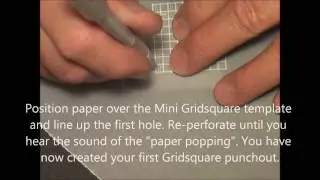 Parchment Craft - PCA 69 Part 1 FINE Perforating Punch Tool Demo