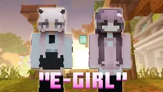 When Two E-Girls play Bedwars 🎀 || Gameplay On Mobile 📱 || Gaurav MC ||