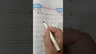 writing letter c, d