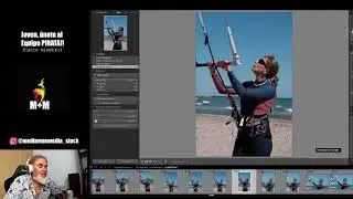 👉Sesi&oacute;n PIRATA Kite Surf 🏄&zwj;♀️ para fotograf&iacute;a de stock 📸 Seleccionamos los fotones en directo