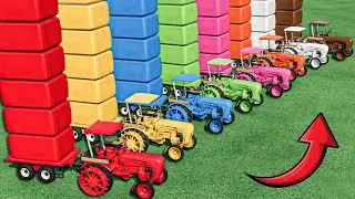 Work With Colors - MINI MEGA LOADING with Mini Tractors ! Farming Simulator 22