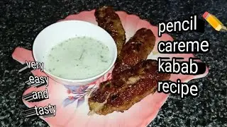 Pencil ✏️ careme kabab recipe by syeda's Creations 4u