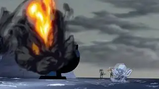 Justice League and The Team Battle Ice Fortress - Young Justice Fights