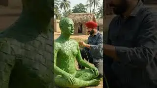 Nature Crafted by Hand 🌿 | Documentary-Style Leaf Sculpture Making | Realistic Human Art #nature