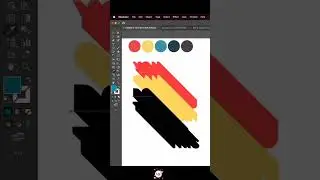 3D shadow effect in Illustrator #adobeillustrator #muneebeditz #realestate #realestatelogo #poster
