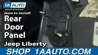 How To Replace Rear Door Panel 02-07 Jeep Liberty