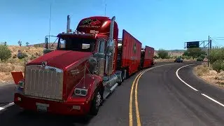 Madrina | Nodriza | Kenworth T800 | Doble Remolque | Transportando Vehículos a  Puerto San Carlos