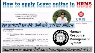 How to apply for Leave in HRMS ||How to apply CL with Rest and Holidays in HRMS|| Incredible Railway